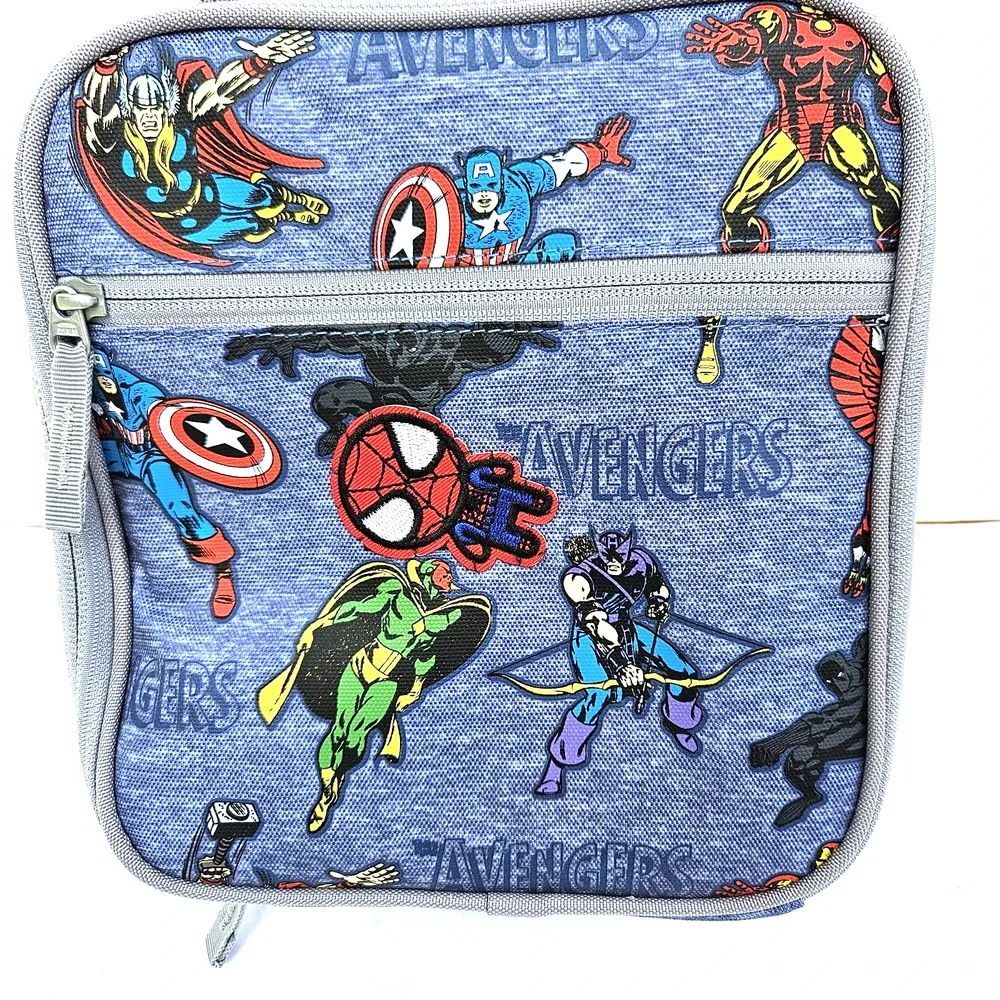 Pottery Barn Kids Mackenzie Marvel Glow Avengers Classic Lunch Bag NWT NEW